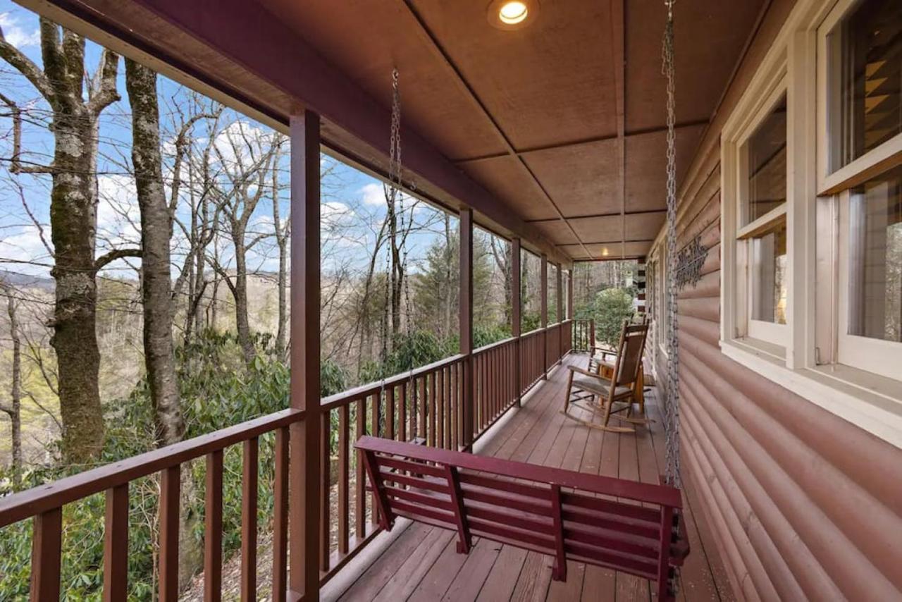 Log Cabin On Peaceful River Blowing Rock Luaran gambar