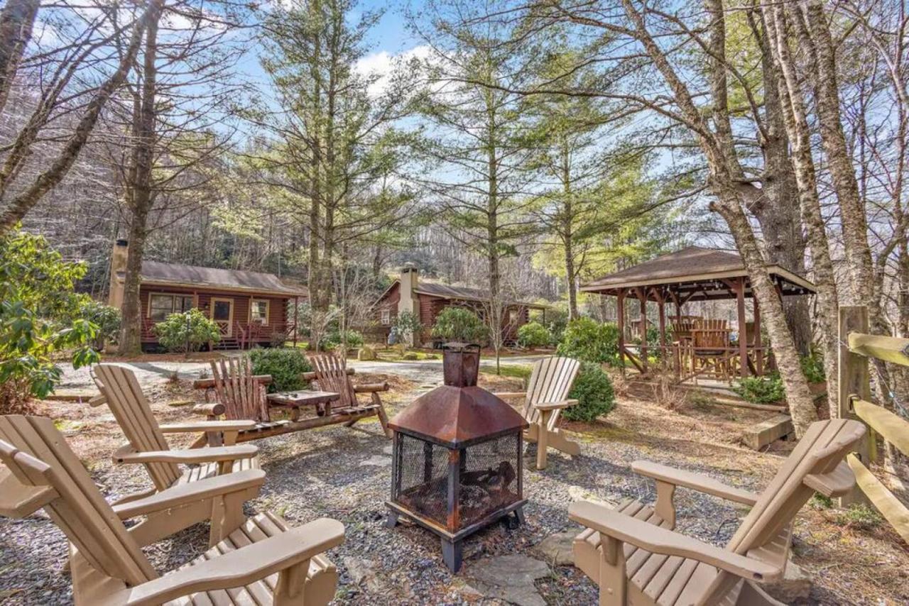 Log Cabin On Peaceful River Blowing Rock Luaran gambar